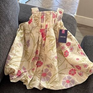 NWT Floral Cream Dress 18M